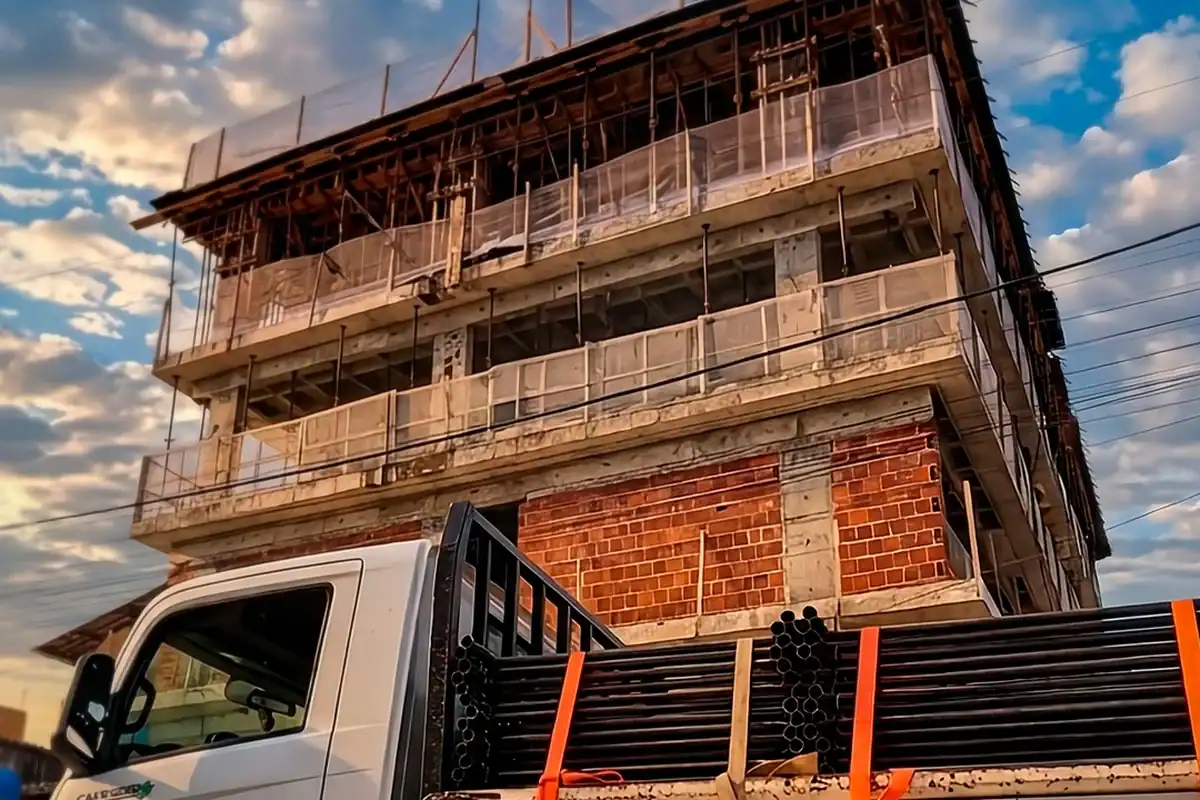 Obra de edificação atendida pela Prático em Recife